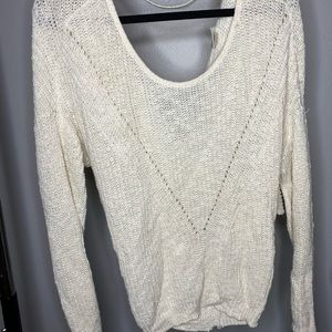 White long sleeve sweater
